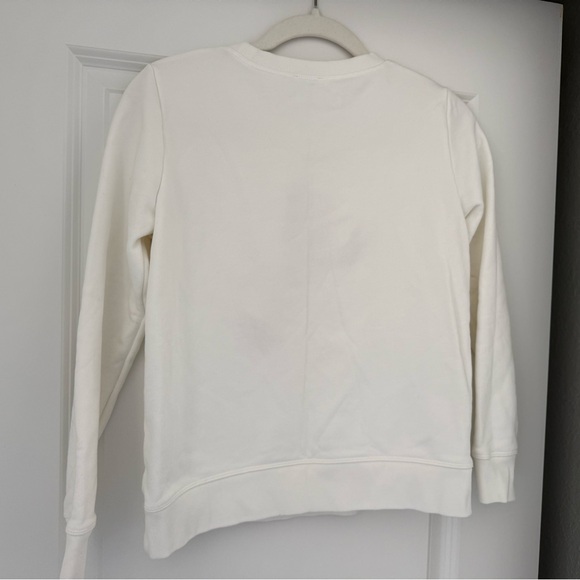 New J. Crew Cream Sweatshirt with Embroidered Red Lobster - Picture 4 of 4
